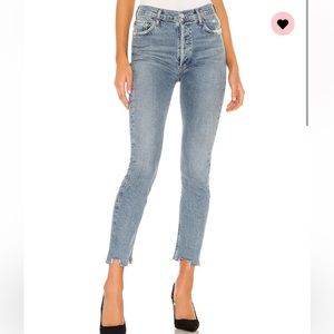 Agolde Nico High Rise Slim in color Rooted